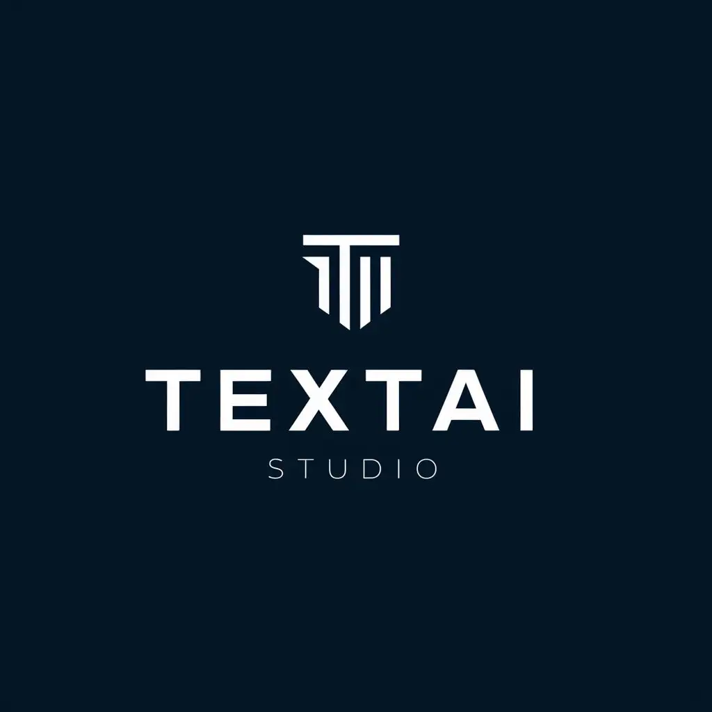 logo, textai, with the text "textai studio", typography, be used in Technology industry