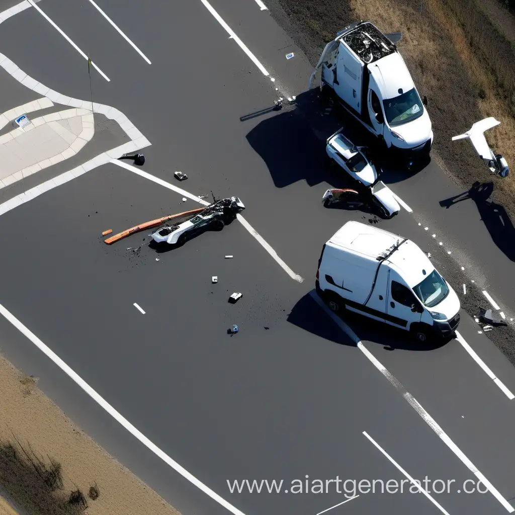 Accident involving unmanned vehicles