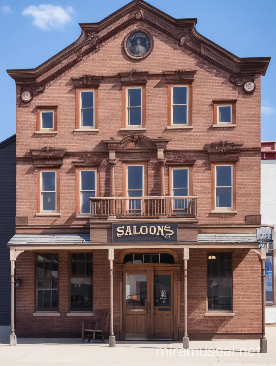 Old Western Saloon Building with Rustic Charm