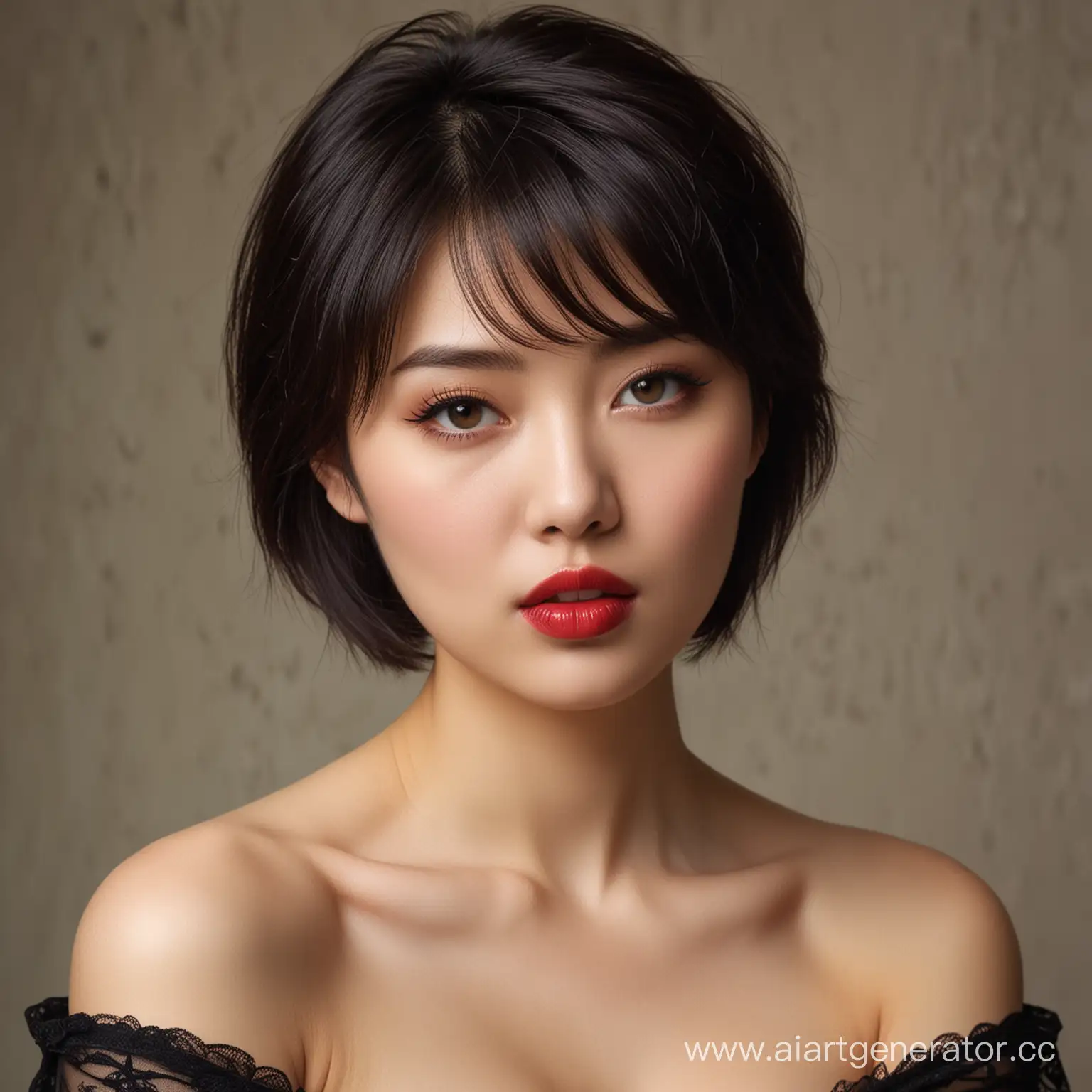 Portrait-of-Elizaveta-Sinitsina-with-Asian-Features-and-Bold-Red-Lips