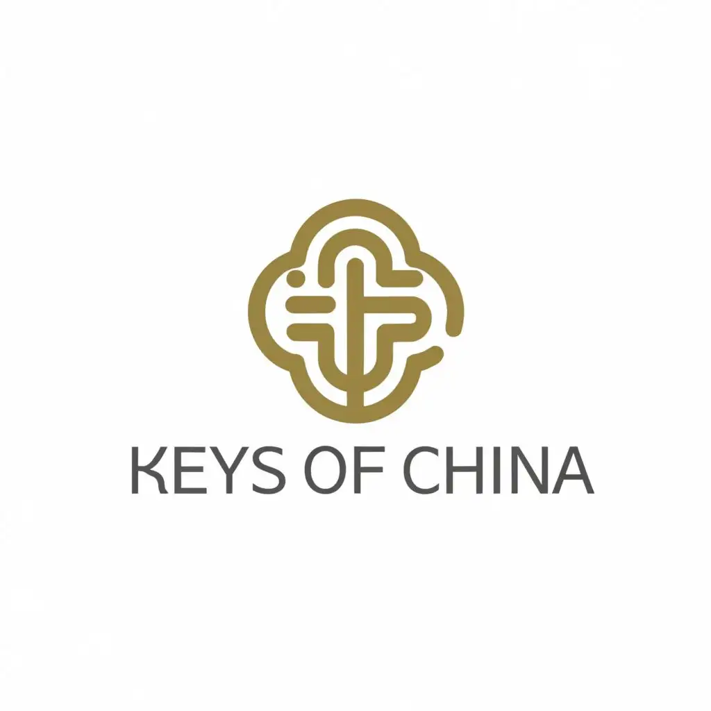 a logo design,with the text "Keys of China", main symbol:To facilitate your business from China,Minimalistic,clear background