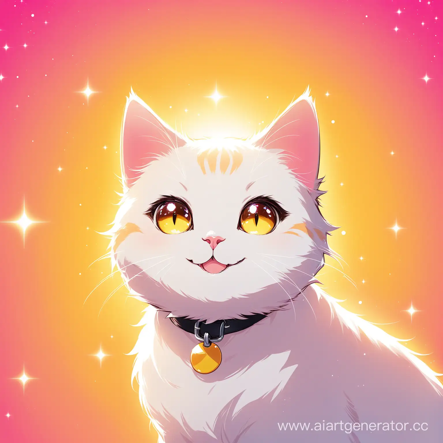 Cheerful-Cat-on-Vibrant-Background