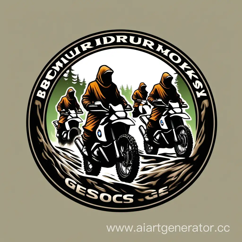 Monks-Riding-BMW-GS-Enduro-Motorcycles-through-Forest