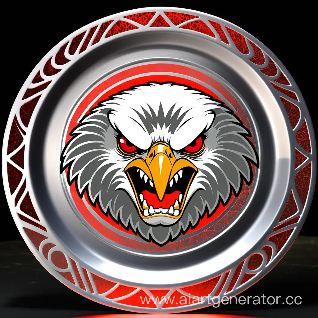 Silver-Eagle-Wrestling-with-Red-Laser-Accents