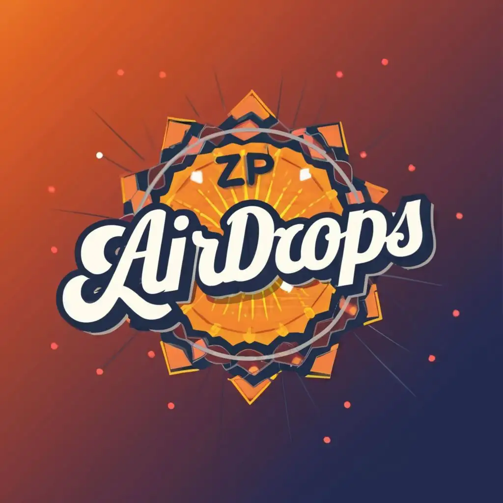 logo, airdrop, with the text "zkAirdrops", typography