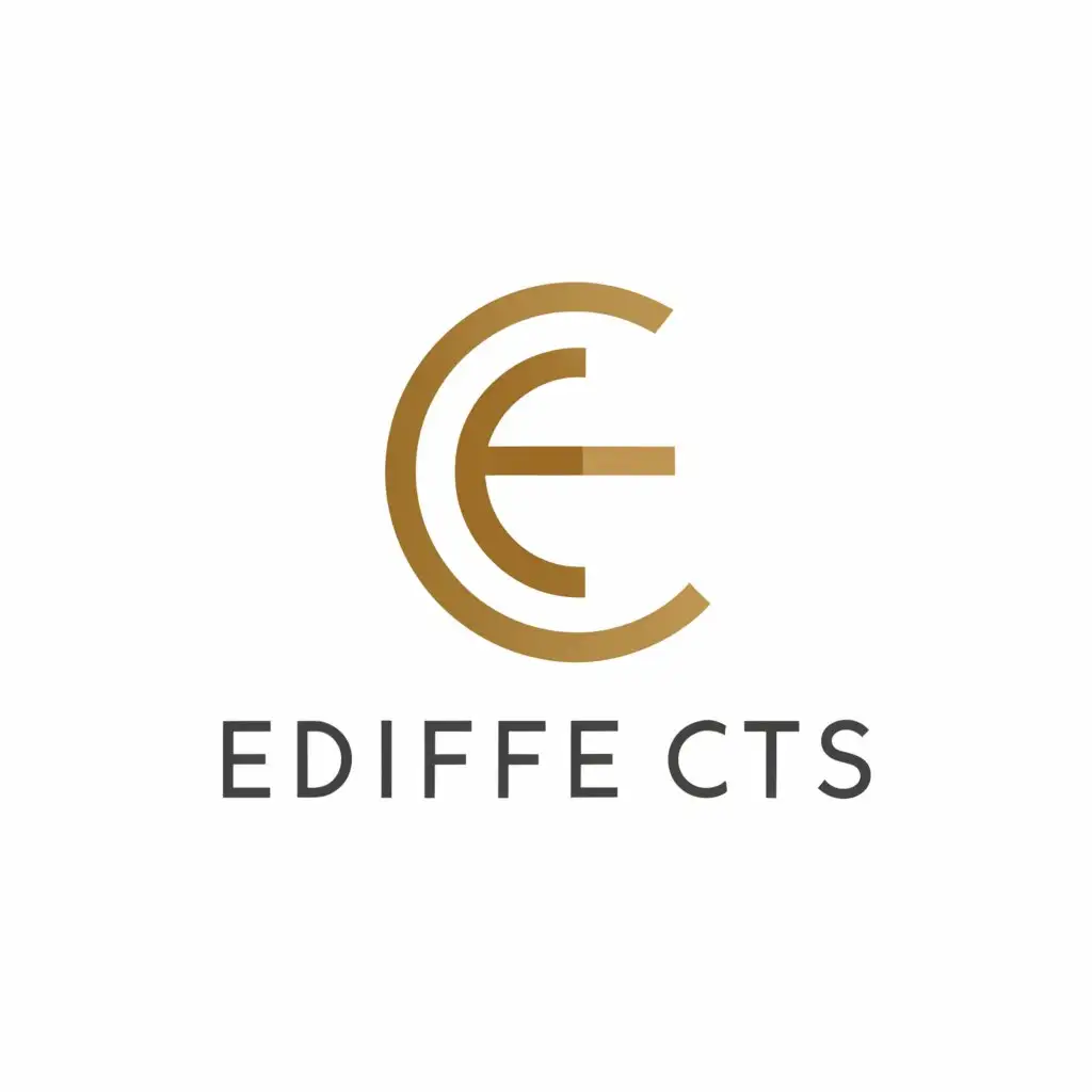 a logo design,with the text "Ediffects", main symbol:E ,Moderate,be used in Beauty Spa industry,clear background