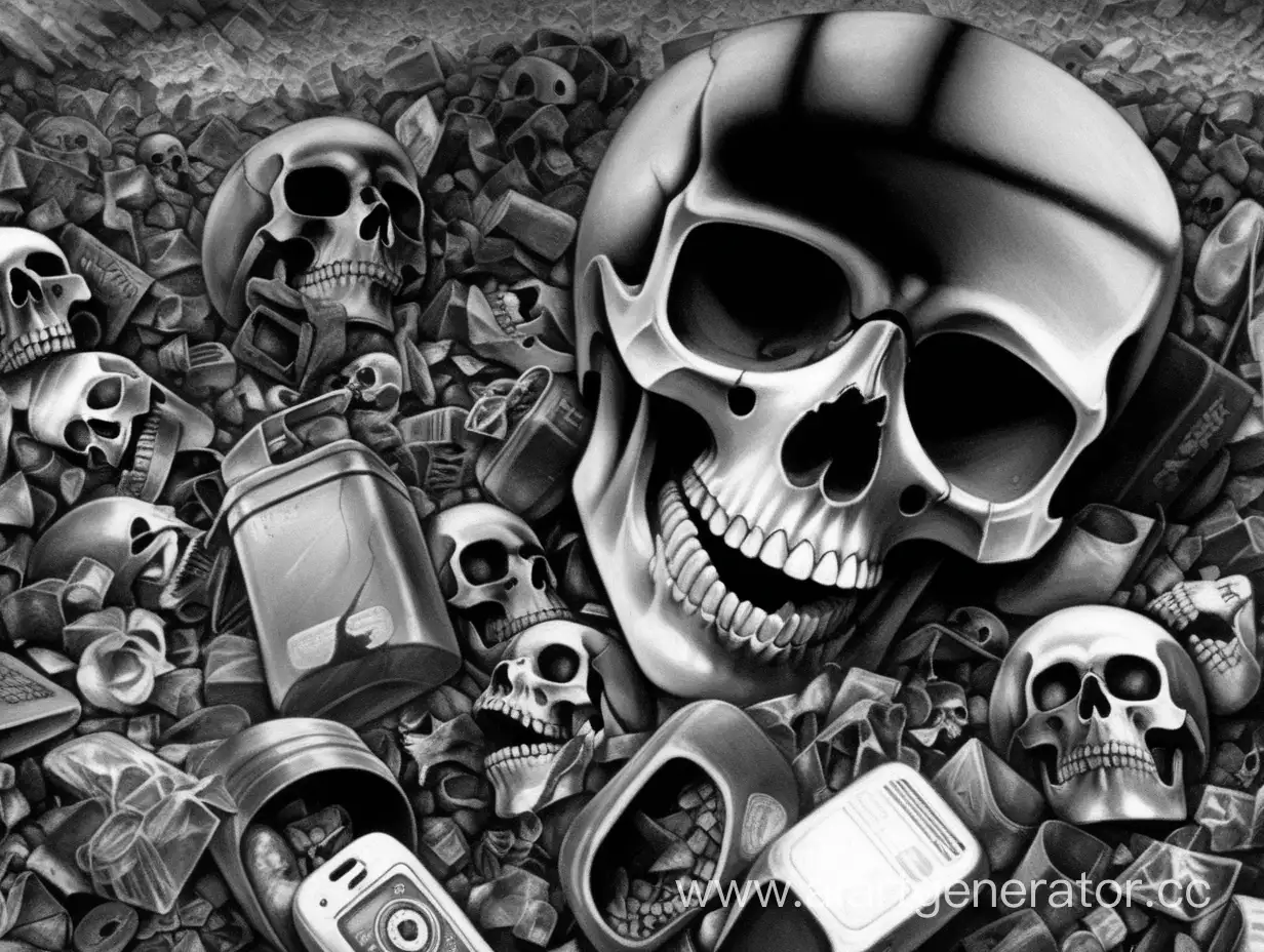 Digital-Trash-A-Monochromatic-Art-Depicting-the-Essence-of-Death