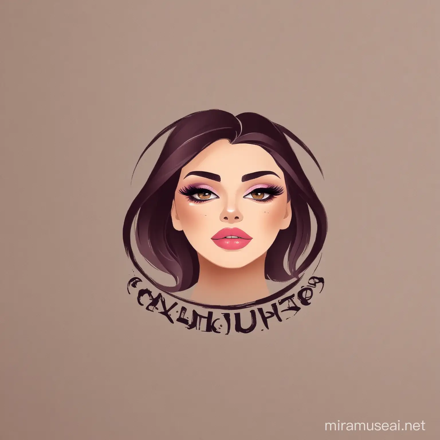 create a logo for makeup website
