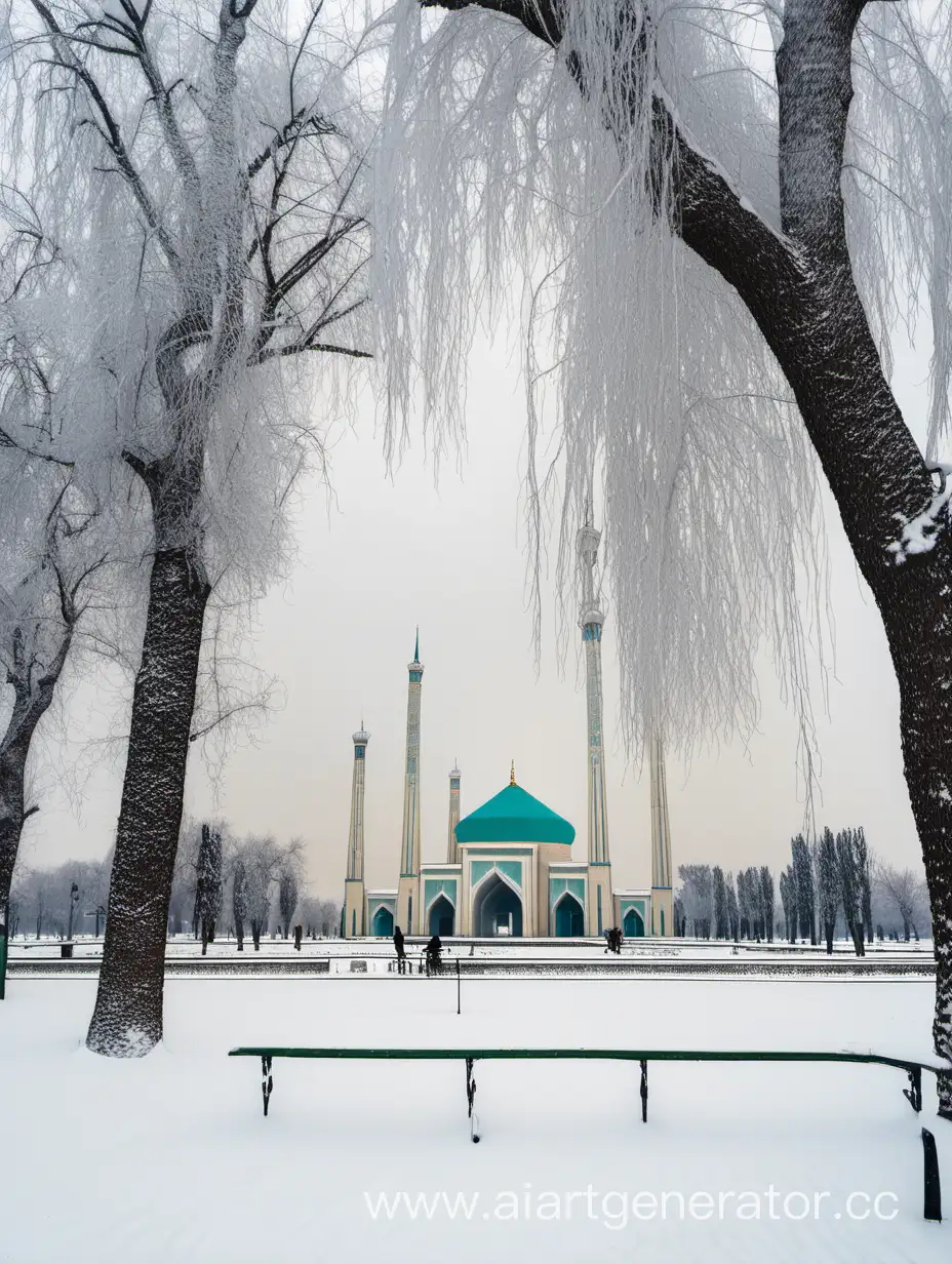 Ташкент зимой.