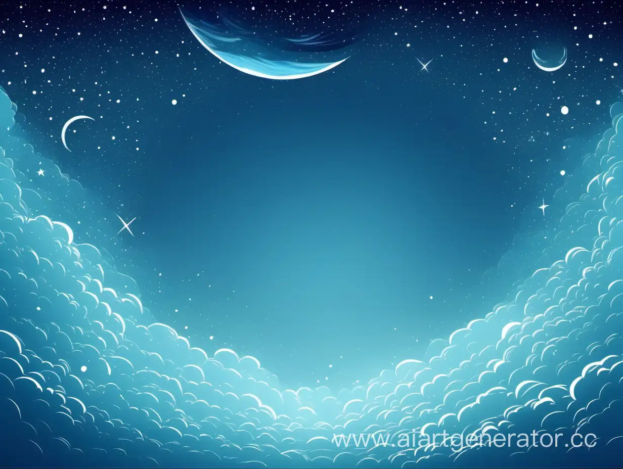 create a background for the presentation in blue tones with a celestial atmosphere