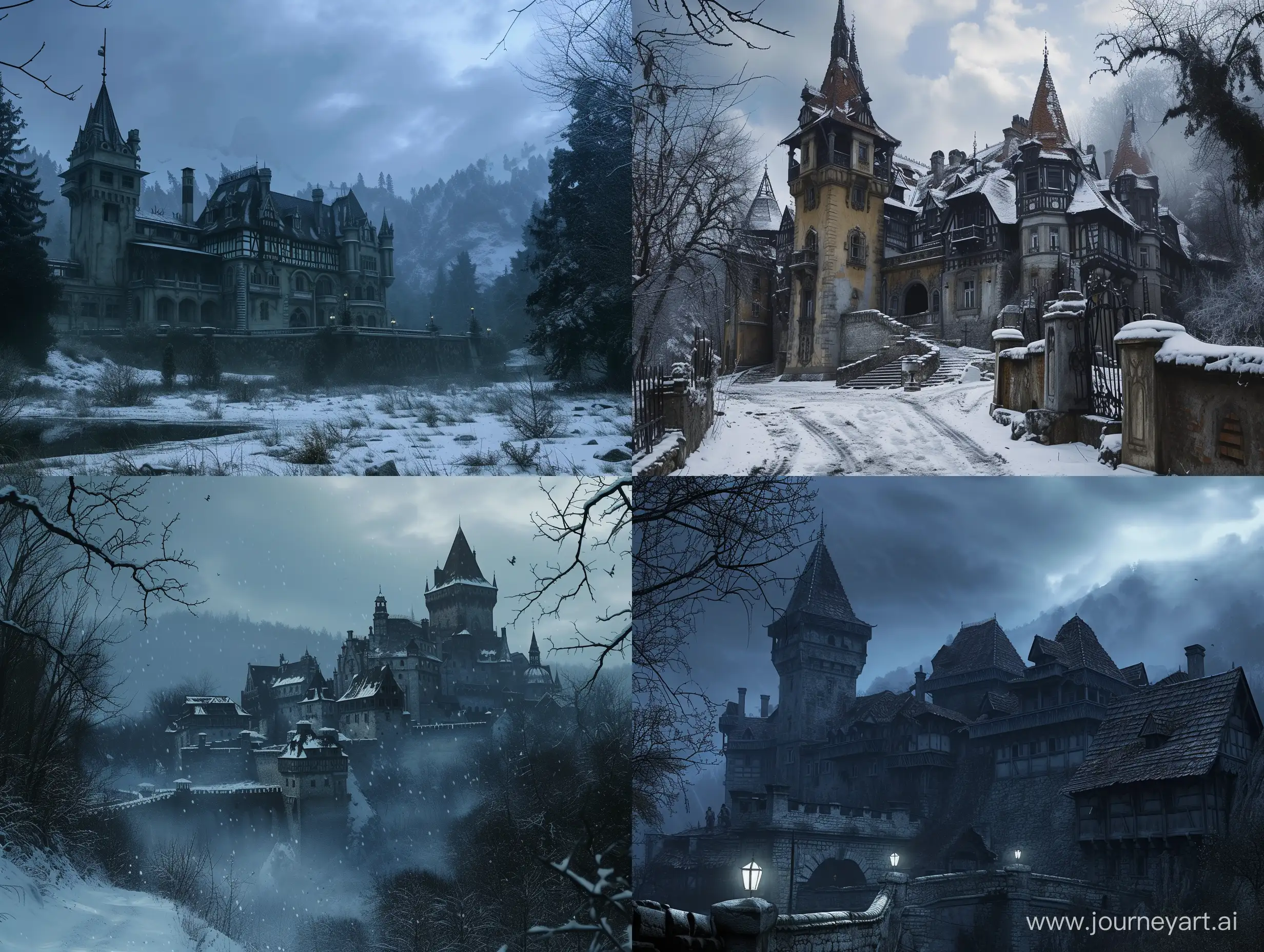 Dimitrescu-Castle-in-Resident-Evil-Village-Mysterious-Exploration-in-43-Aspect-Ratio