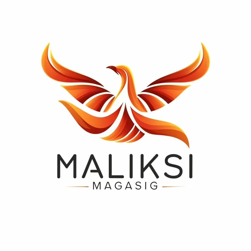 a logo design,with the text "MALIKSI X MASIGASIG", main symbol:Phoenix,Minimalistic,be used in Events industry,clear background