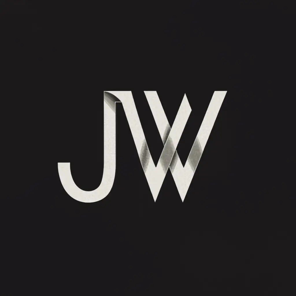 a logo design,with the text "J W", main symbol:The Van Halen logo but with the letter "J" and "W",Moderate,be used in Entertainment industry,clear background