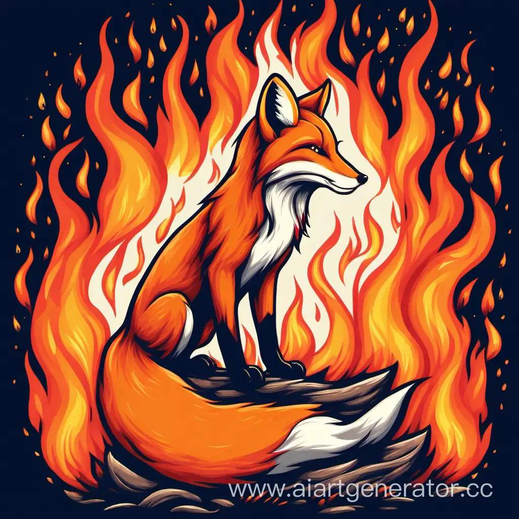 Majestic-Fox-Amidst-Fiery-Wilderness