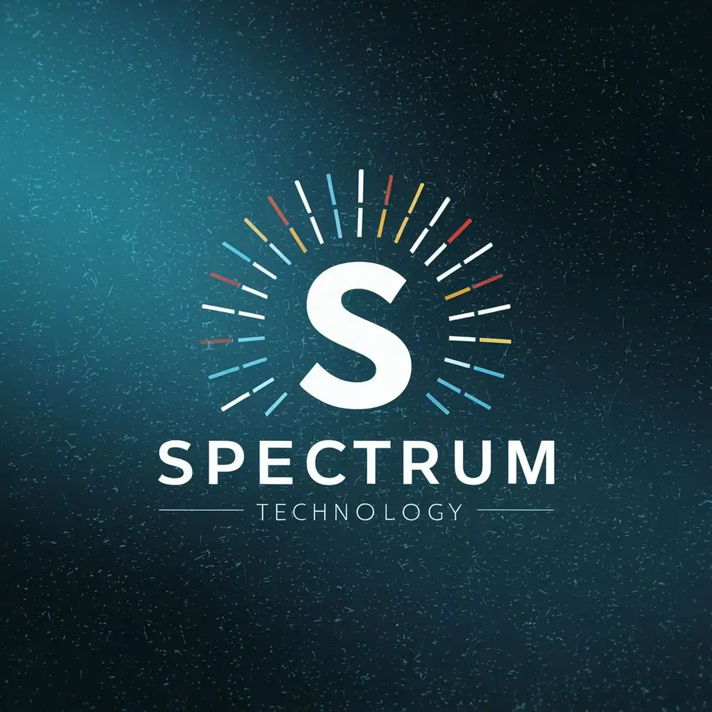 logo, spectrum, with the text "S", typography, be used in Technology industry