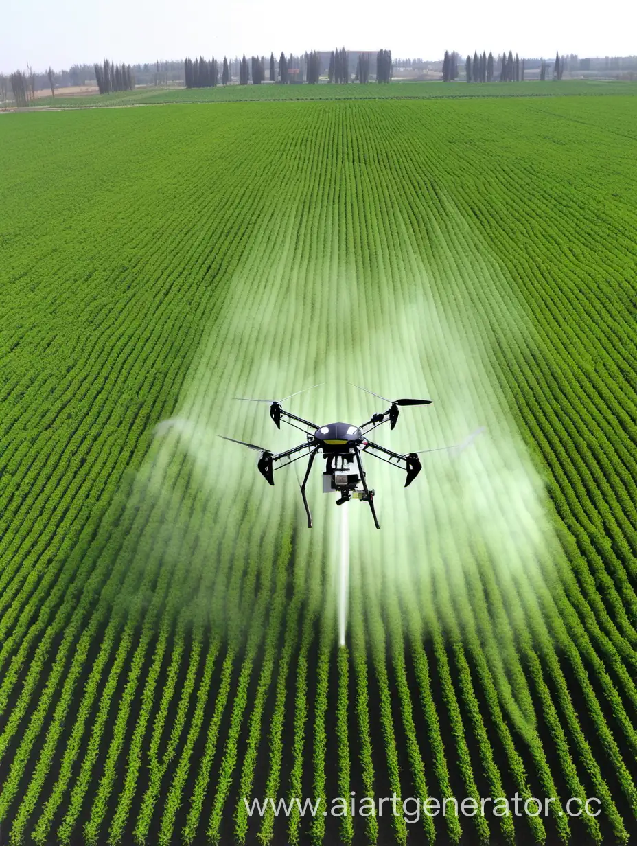 air spraying with agro-drone
