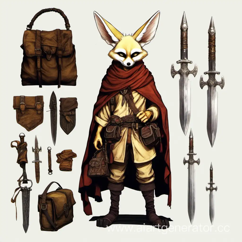 Zverolyud-Fennec-Traveler-with-Tattered-Clothes-and-Daggers