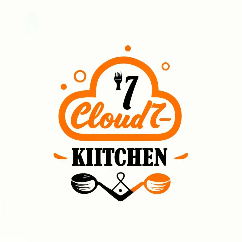 LOGO-Design-For-Cloud-7-Kitchen-Elegant-Typography-with-Cloud-Motif