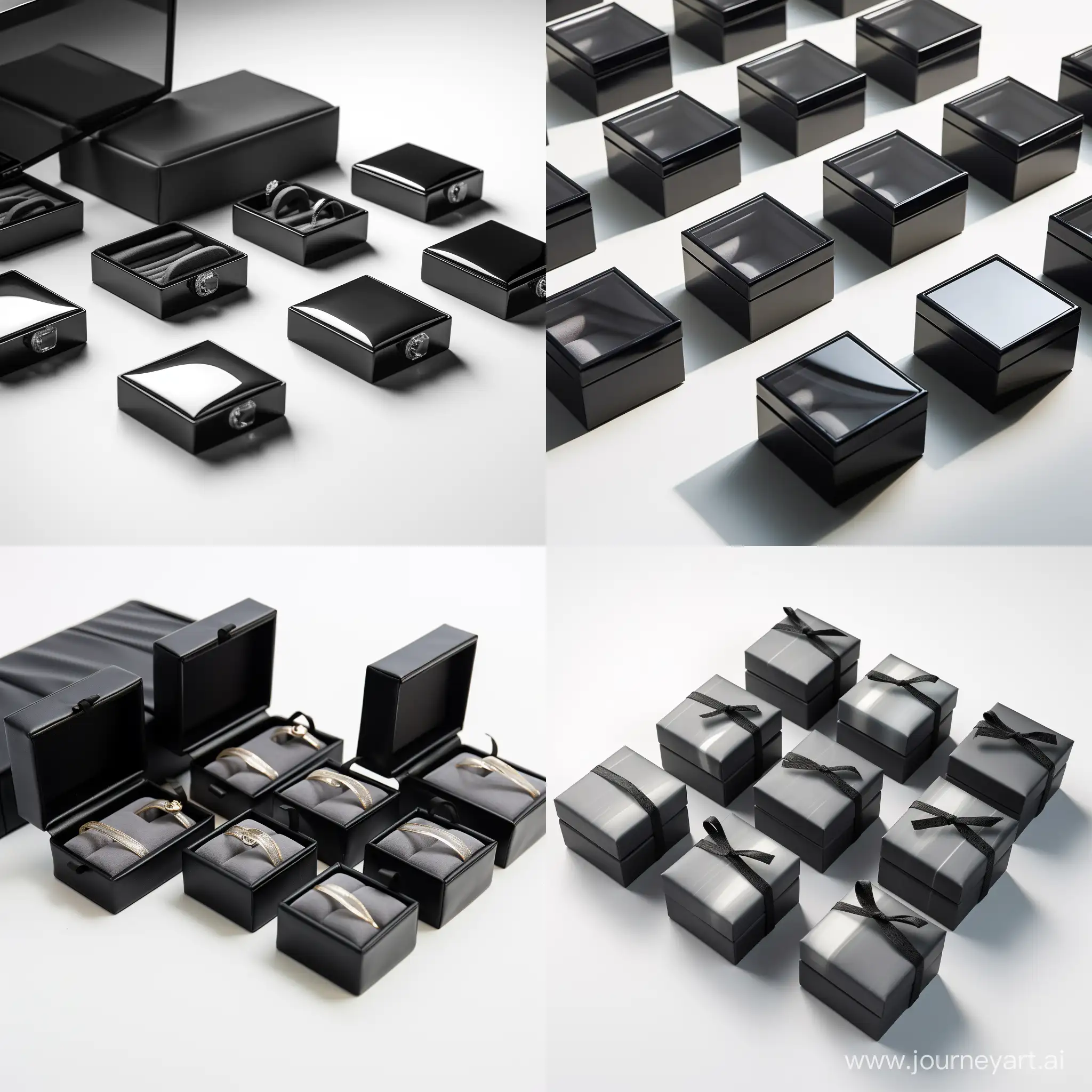 Elegant-Black-Jewelry-Gift-Boxes-with-Transparent-Lids-and-Foam-Inserts