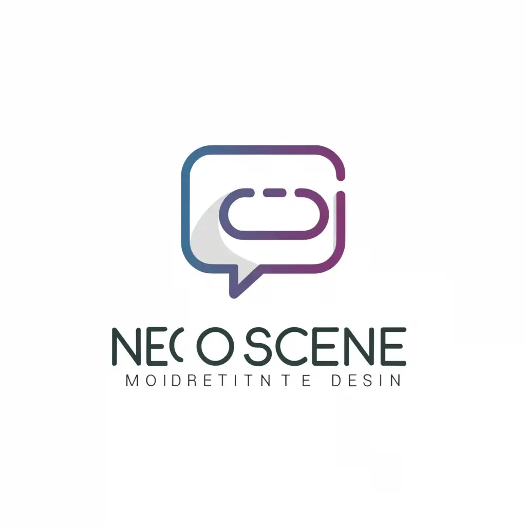 a logo design,with the text "Neo Scene", main symbol:Marketing,Moderate,be used in Entertainment industry,clear background