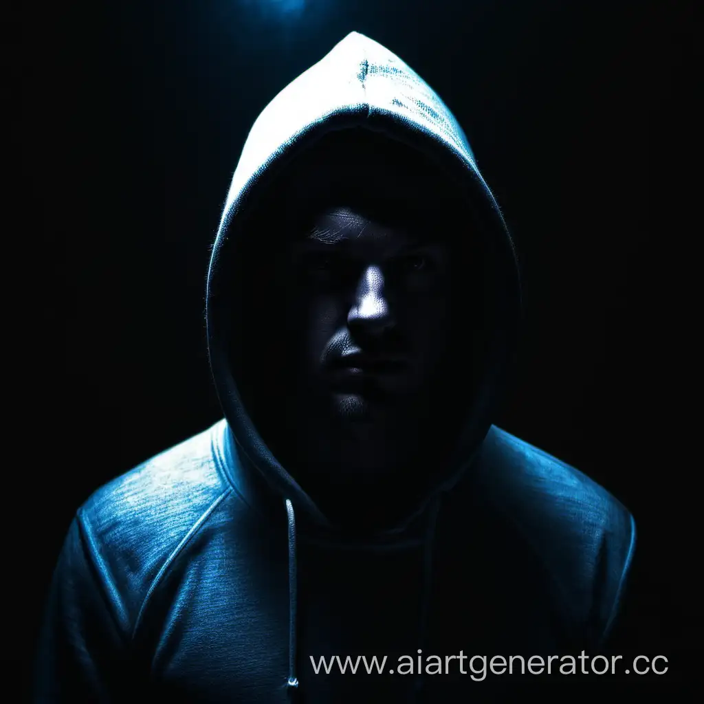 Mysterious-Man-in-Hoodie-Embraced-by-Ambient-Darkness