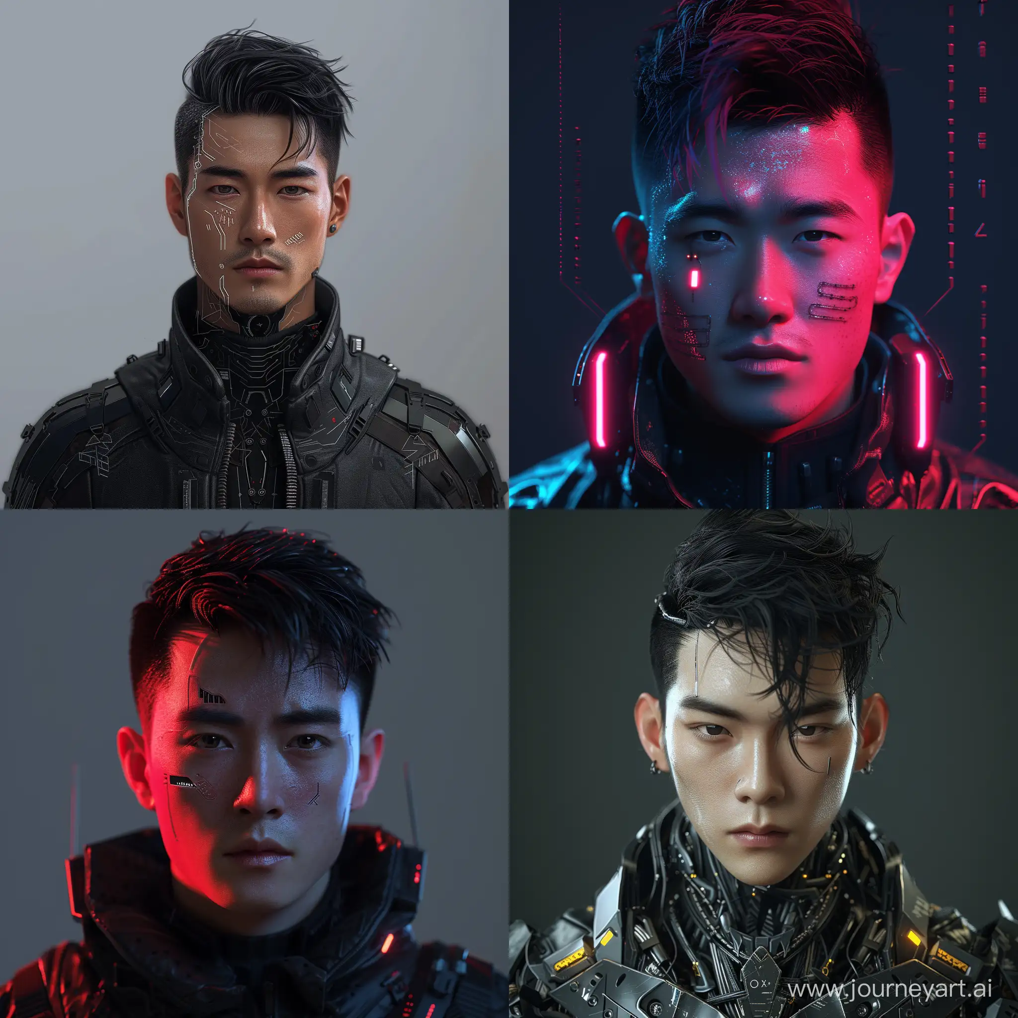 Futuristic-Cyberpunk-Asian-Male-Avatar-with-CuttingEdge-Style