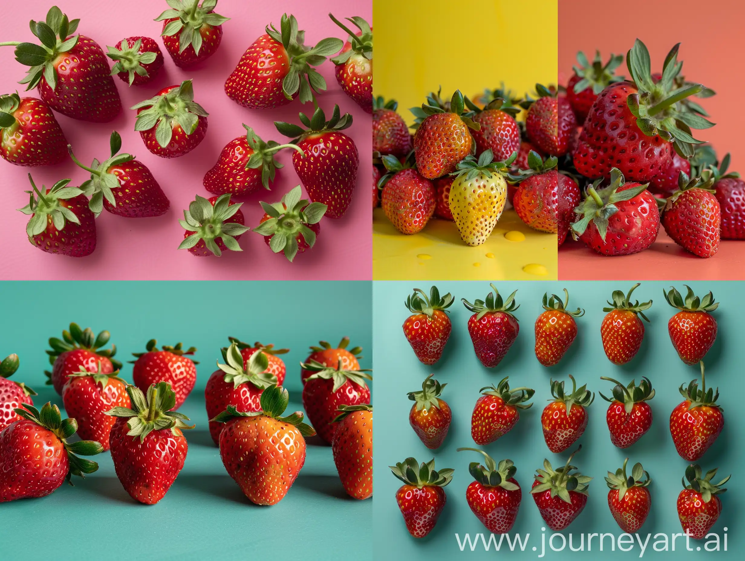 Vibrant-Strawberry-Studio-Photography-Colorful-Fruit-Composition