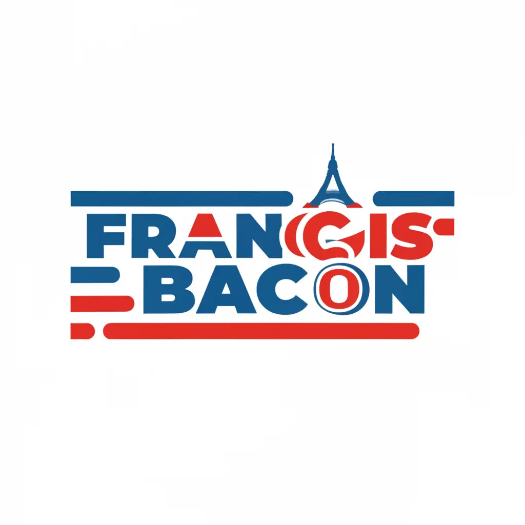a logo design,with the text "FranceIsBacon", main symbol:FranceIsBacon,Minimalistic,clear background