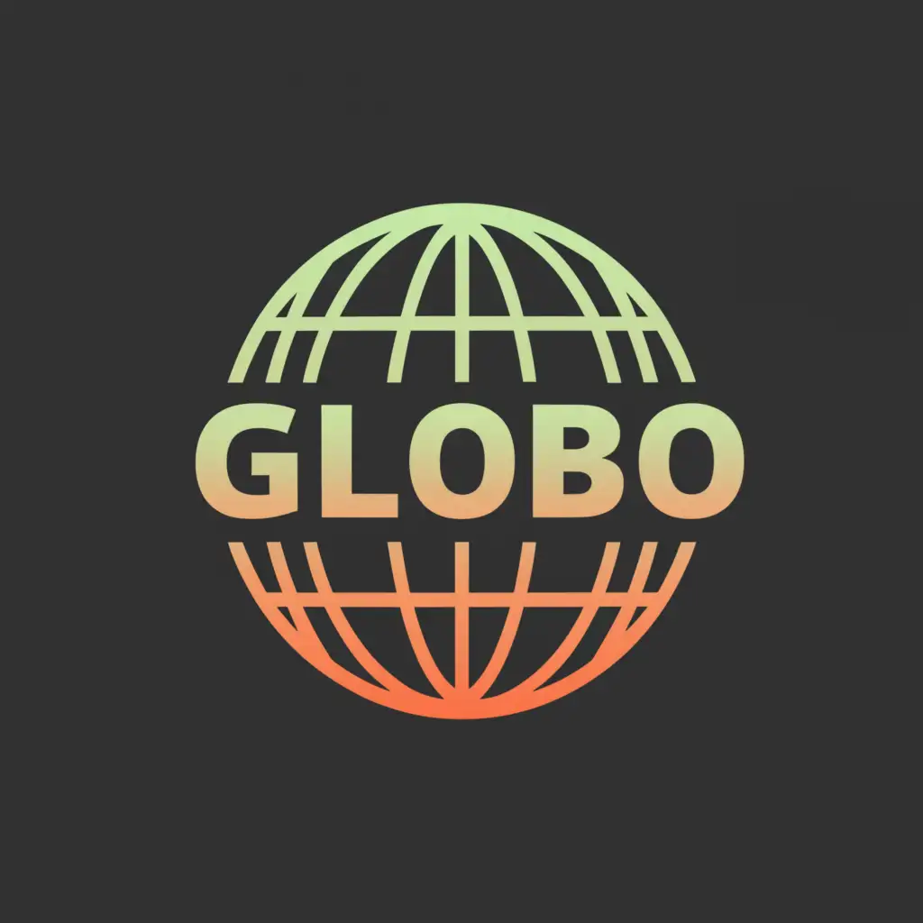 a logo design,with the text "GLOBO", main symbol:Globe,complex,be used in Travel industry,clear background, make it green