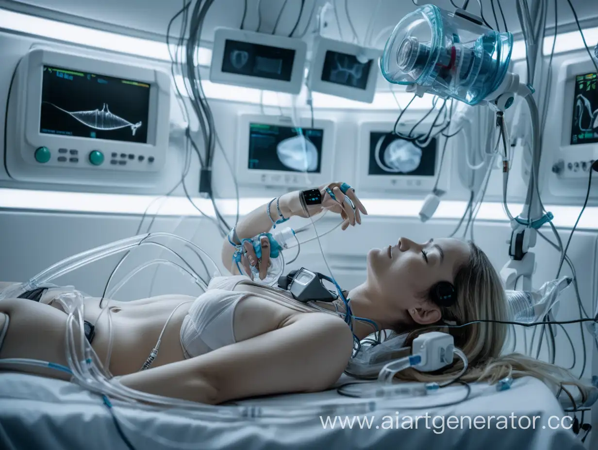 Futuristic-Medical-Monitoring-Woman-in-HighTech-Chamber