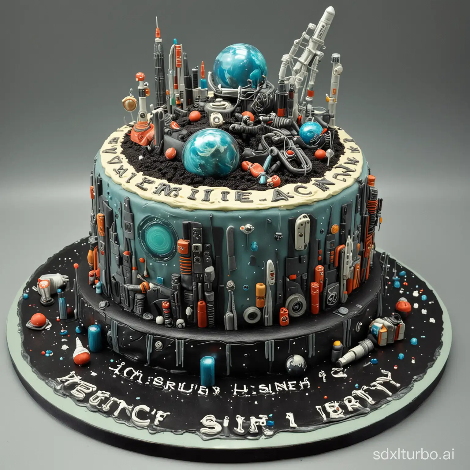 Science fiction cake