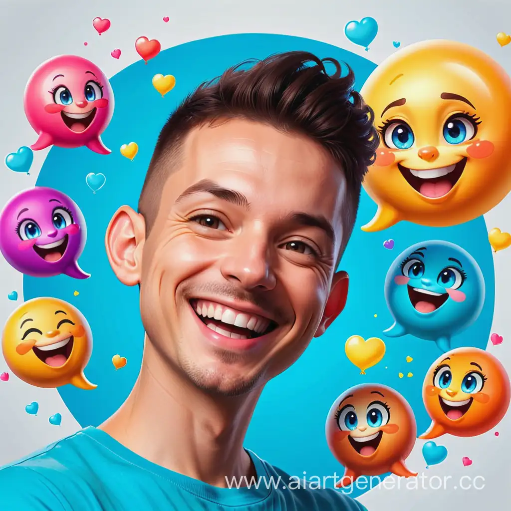 Vibrant-Laughing-Avatar-Design-for-Channel