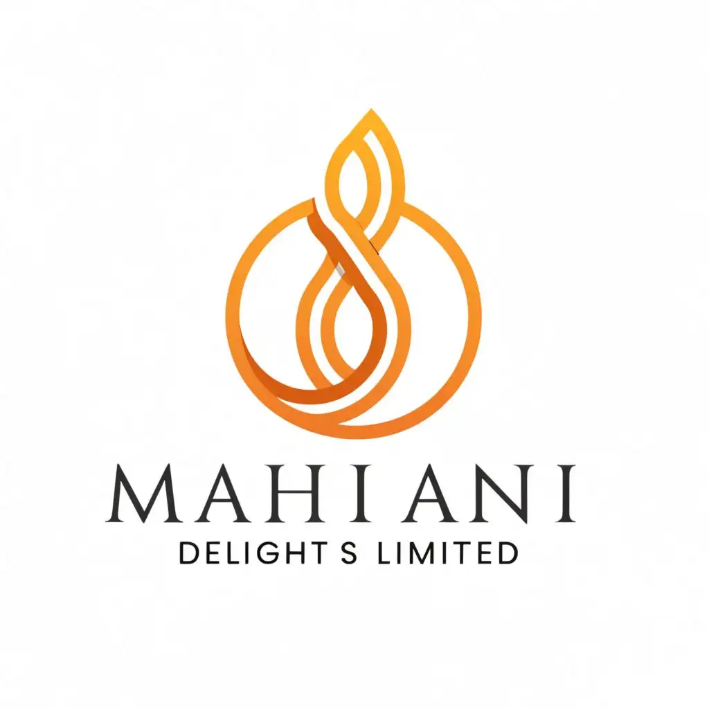 a logo design,with the text "Mahani Delights Limited", main symbol:MD ,Moderate,be used in Restaurant industry,clear background