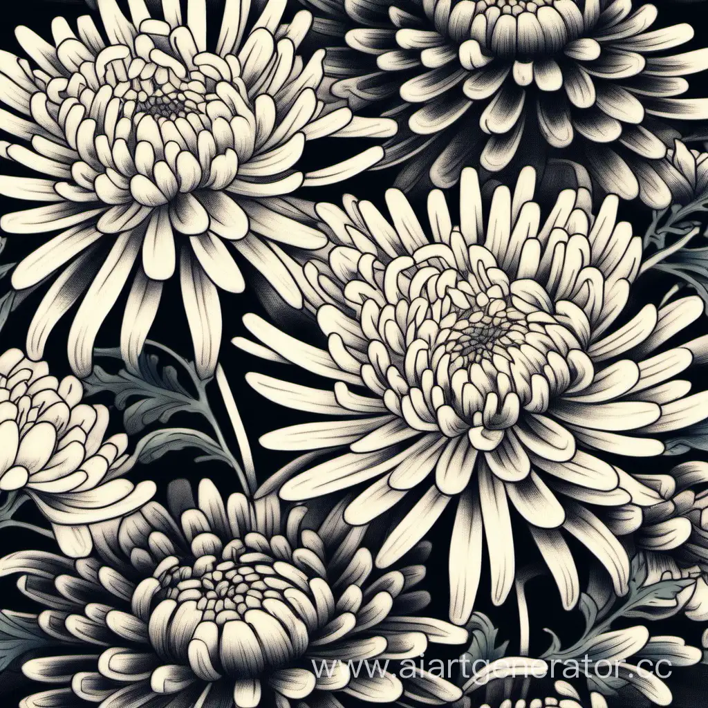 Colorful-Chrysanthemum-Tattoo-Design