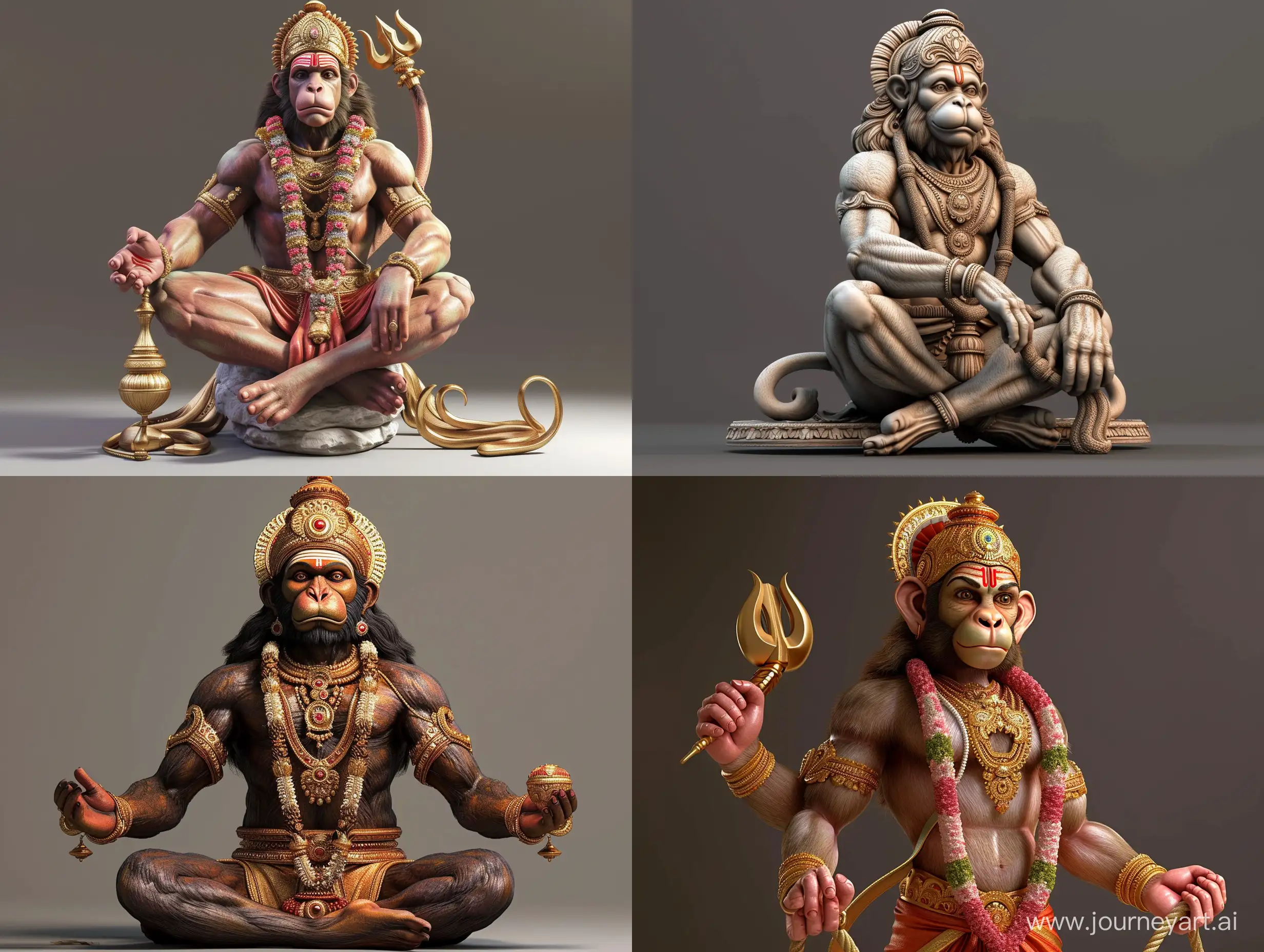 Stunning-3D-Hanuman-Sculpture