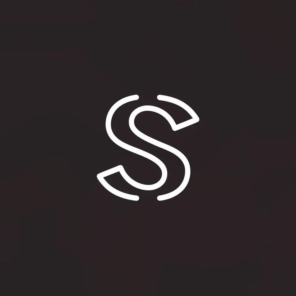 logo, <$>, with the text "Logo for the letter S", typography