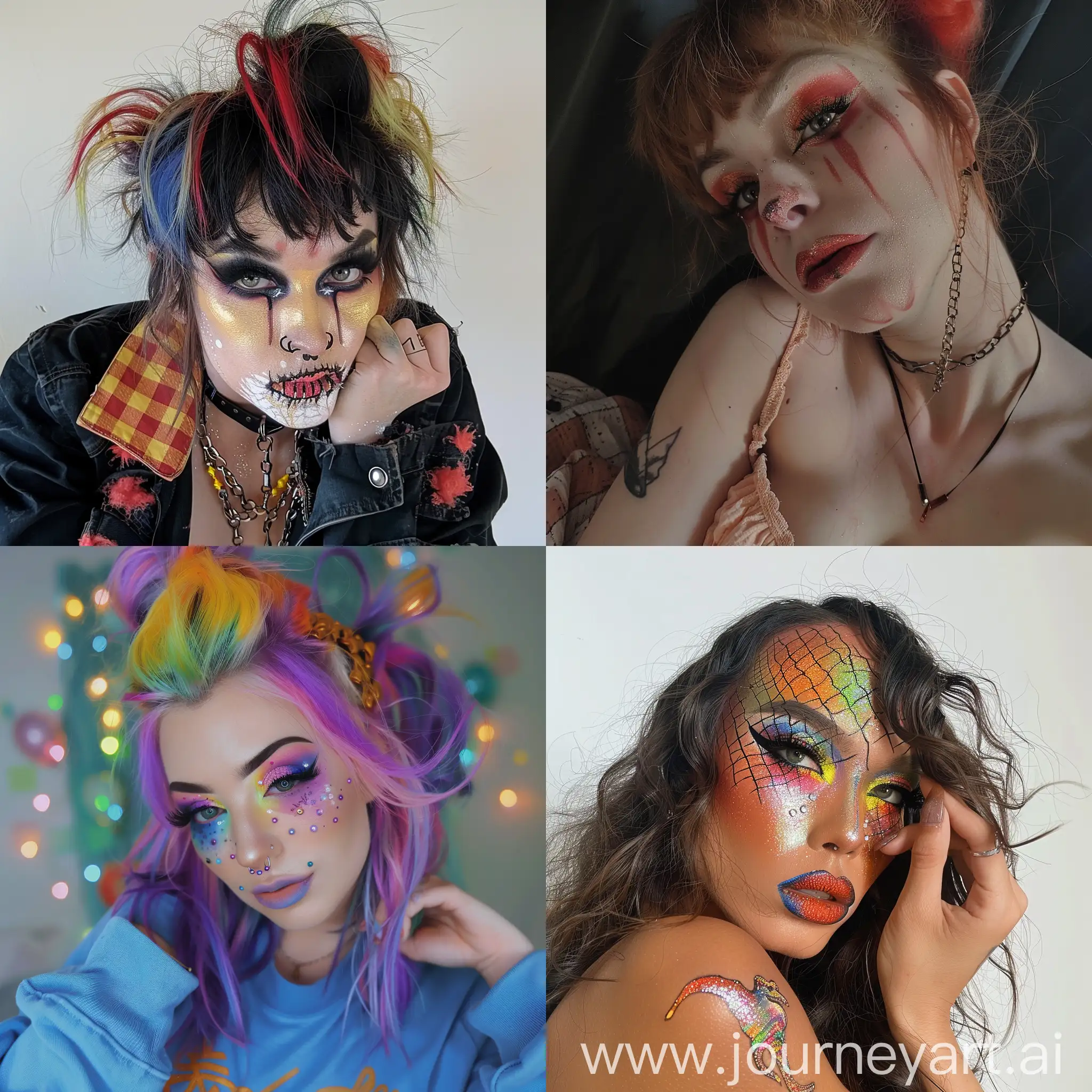 Vibrant-Lesbian-Portrait-with-Unique-Makeup-Style