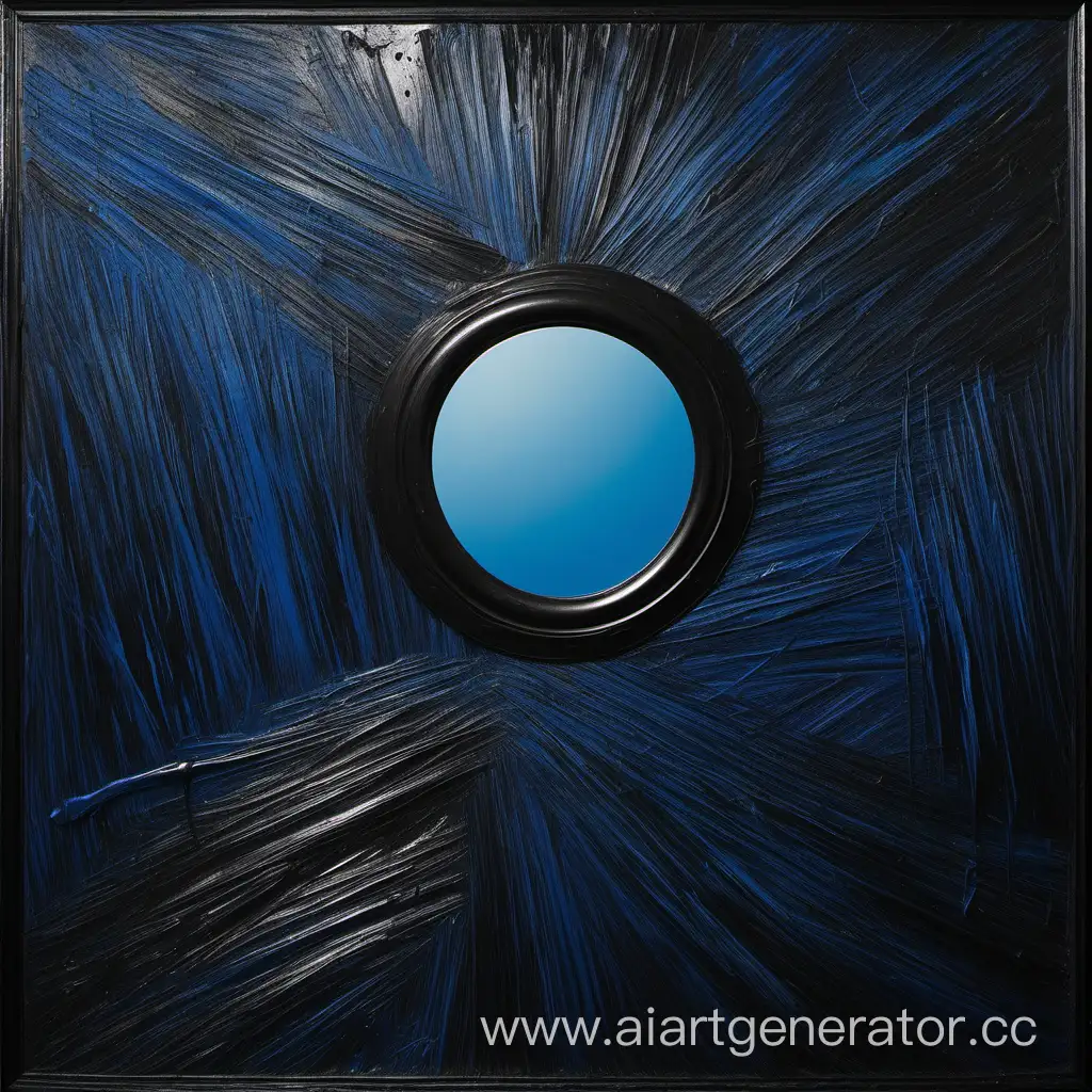 Surreal-Abstract-Painting-Brush-Reflection-with-Blue-Eye