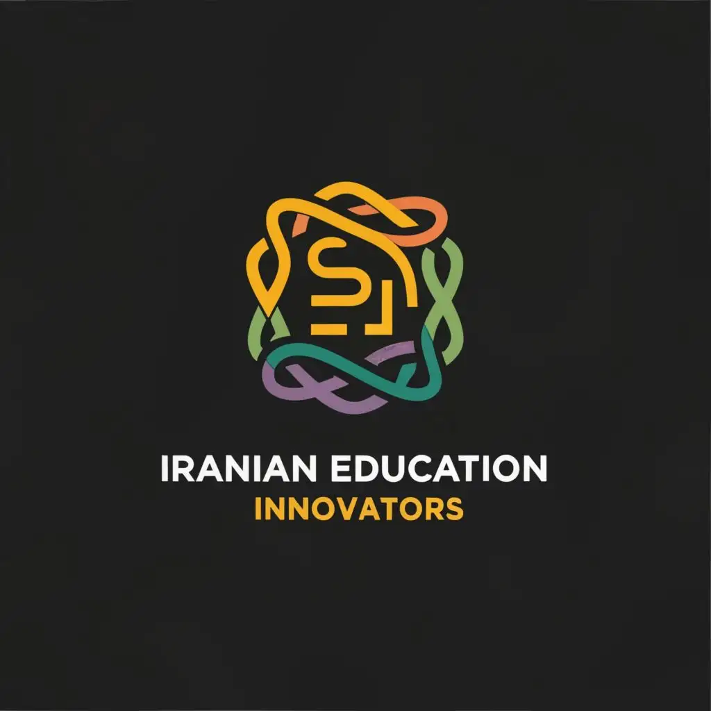 logo, education, with the text "Iranian Education Innovators", typography, be used in Education industry