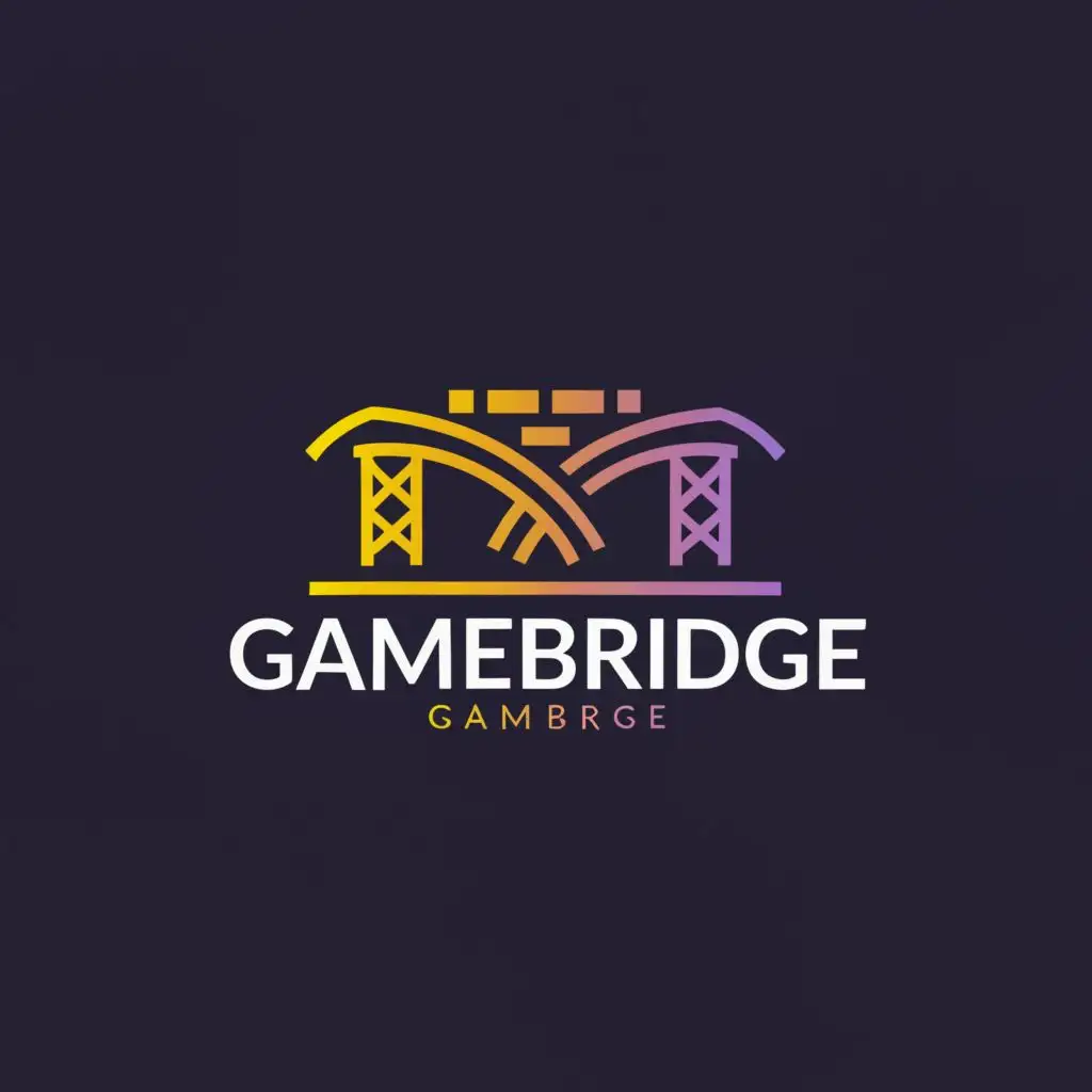 a logo design,with the text "GameBridge", main symbol:assistance in replenishing steam accounts,Moderate,clear background
