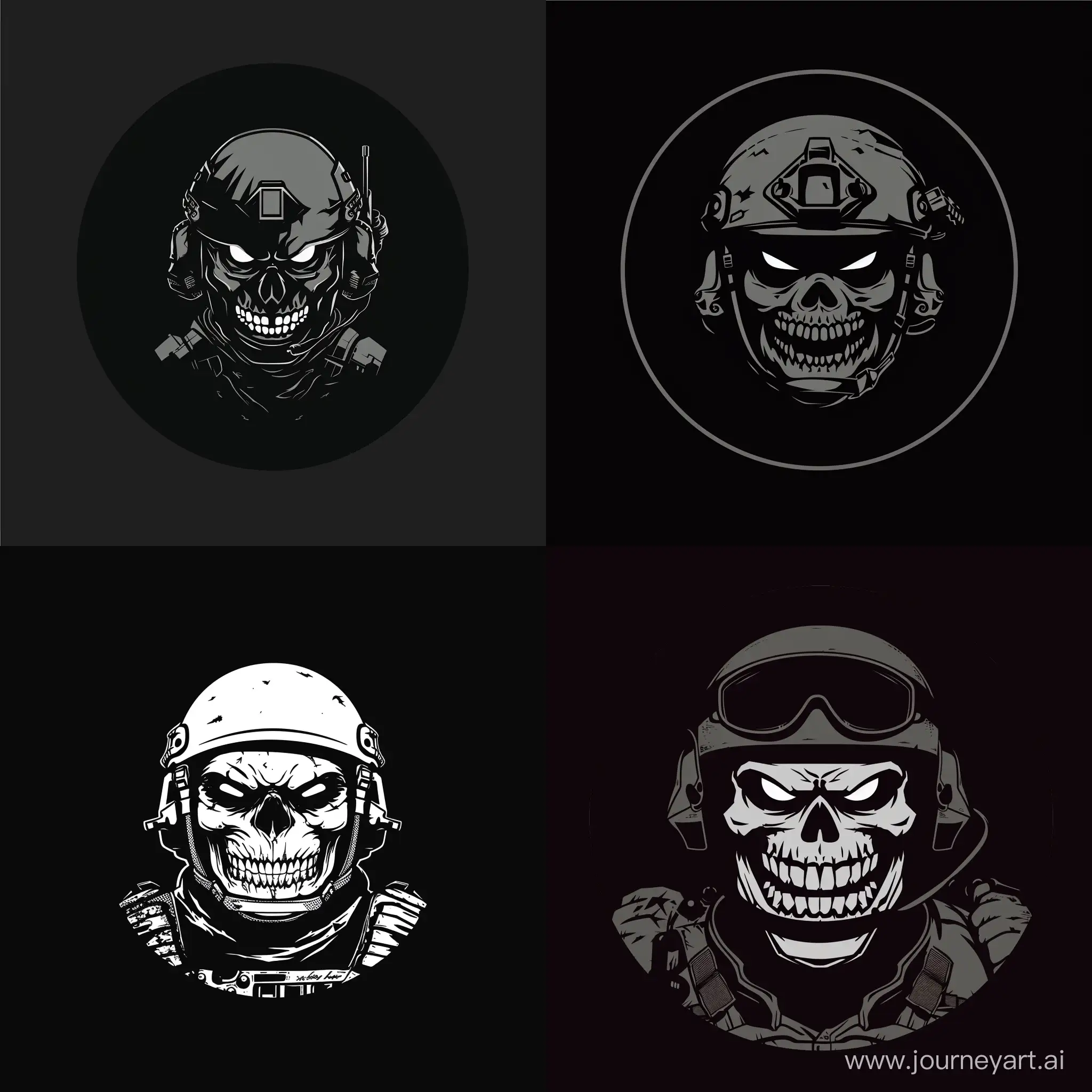 Minimalistic-Modern-Military-Madness-Angry-Smile-with-Skull-Mask