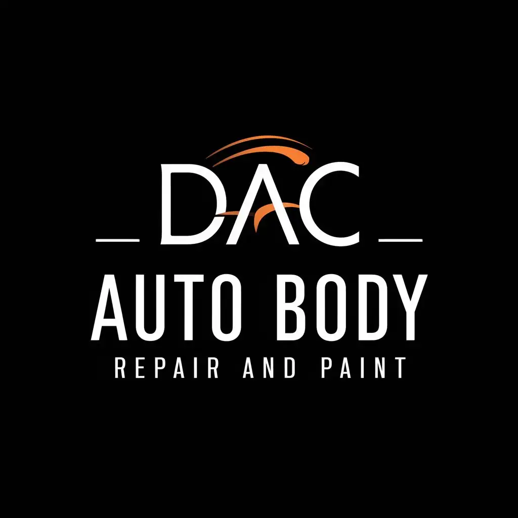 logo, DAC, with the text "Auto body repair and paint", typography, be used in Automotive industry