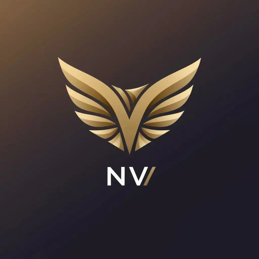 a logo design,with the text "NV", main symbol:Freedom bird,Moderate,clear background