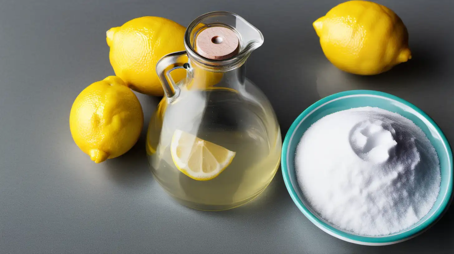 Lemon vinegar baking soda 