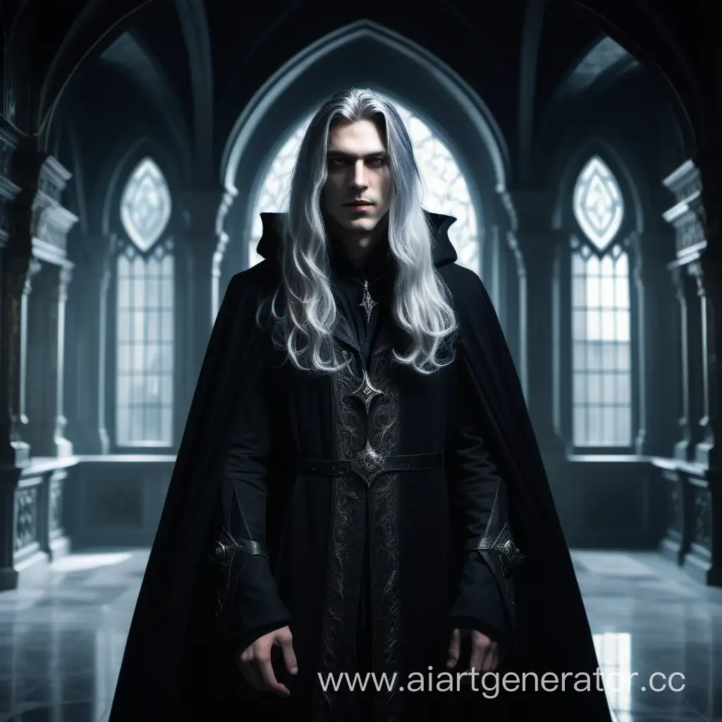 Mysterious-Black-Mage-with-Gothic-Ambiance-in-Palace-Interior