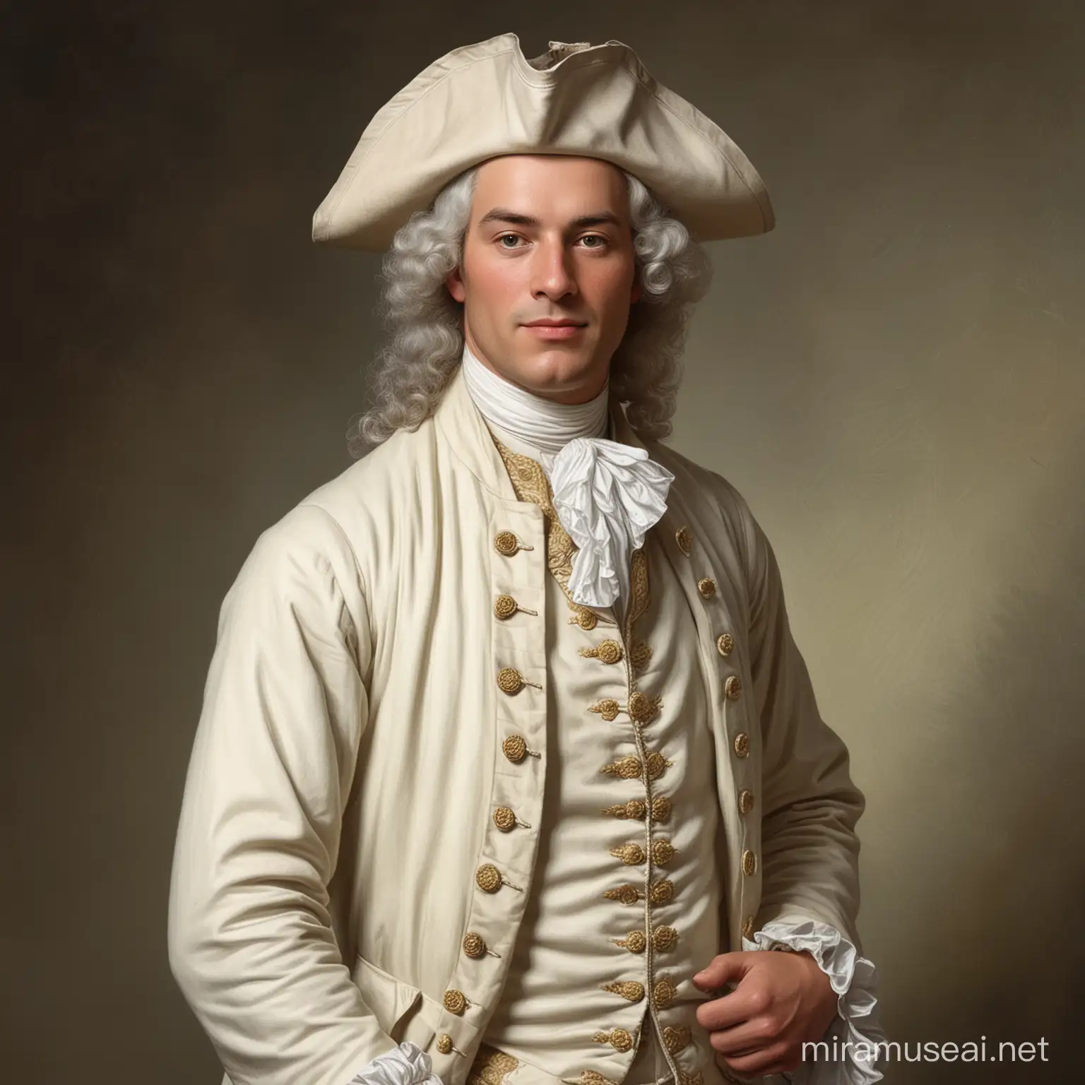 18th Century Portrait of a Caucasian Man