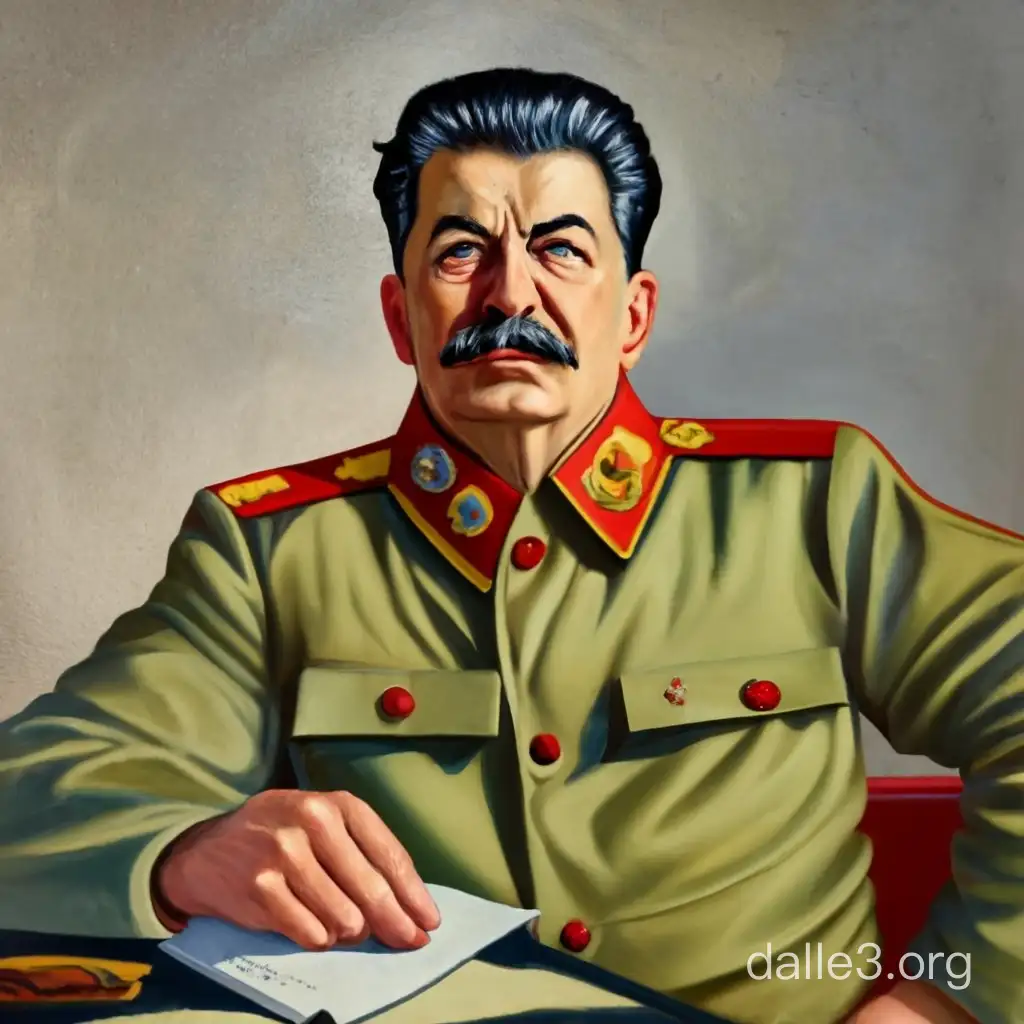Make a picture of Jospeh  Stalin