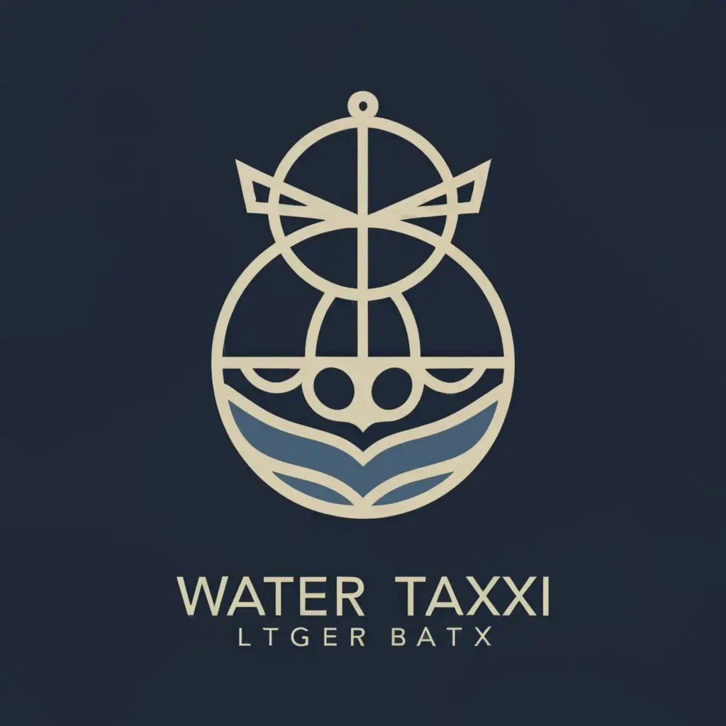 a logo design,with the text "QUADRA WATER TAXI", main symbol:- Could include drawing of boat as picture attached, boat anchor, salmon, whale, wave/ curve

- Usage of Geometric Shapes: The key design element I'm looking for the logo are geometric shapes. Feel free to be creative and imaginative using these.

- Target Audience: The logo should appeal to a broad audience, essentially the general public so it should be relatable, easily recognized and memorable.,Minimalistic,clear background
