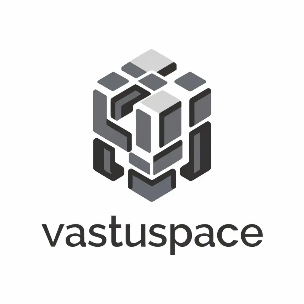 a logo design,with the text "vastuspace", main symbol:9 squares,Moderate,be used in Construction industry,clear background