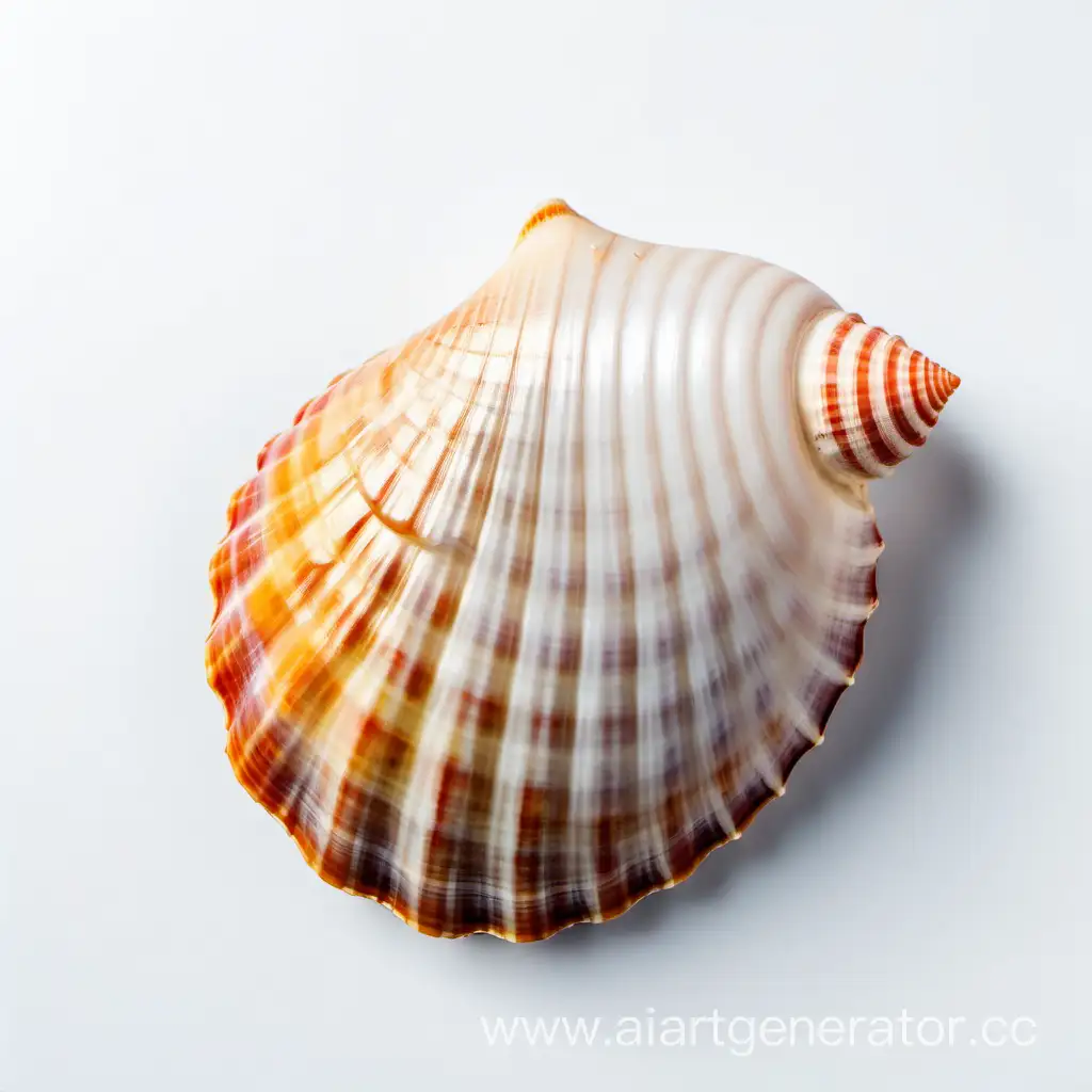 Humorous-Seashell-on-White-Background